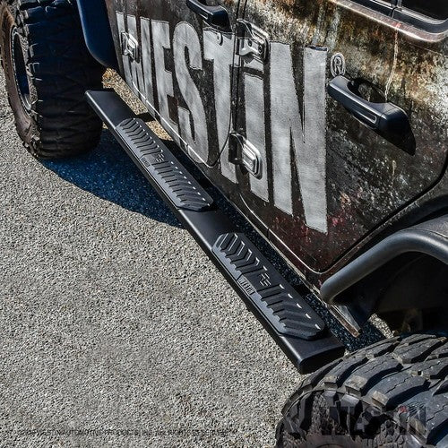 Westin Automotive 28-51315 Aluminum Oval Black Textured Powder Coated Nerf Bar