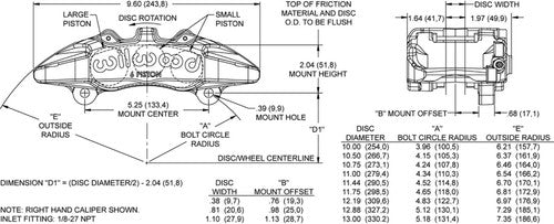 Wilwood Brakes 120-13428 DynaPro BRAKE CALIPER