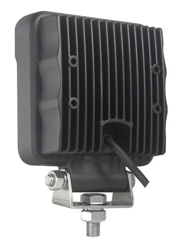 Hella 357106002 Work Light 4 Square Pedestal Mount Multivolt Close Range Black