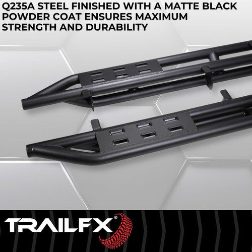 TrailFX BR011T TrailFX Rocker Guard Steps ROCKER PANEL PROTECTOR