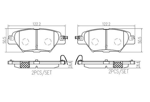 Brembo P49062 PRIME LINE BRAKE PADS
