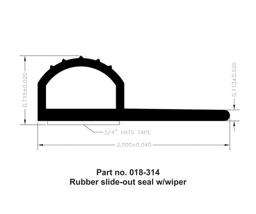 AP Products 018-314  HARDWARE SEALS WEATHERSTRIP RV