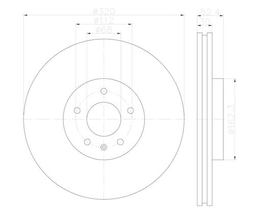 Hella 355123122  BRAKE ROTORS