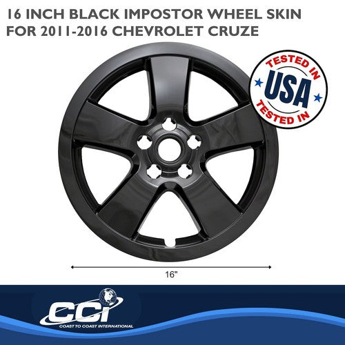 Coast To Coast IWCIMP375BLK IMPOSTOR  WHEEL COVER