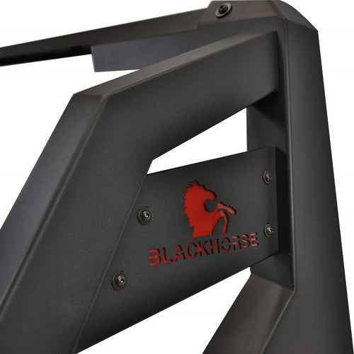 Black Horse Offroad RB-AR1B Square Powder Coated Steel Truck Bed Bar