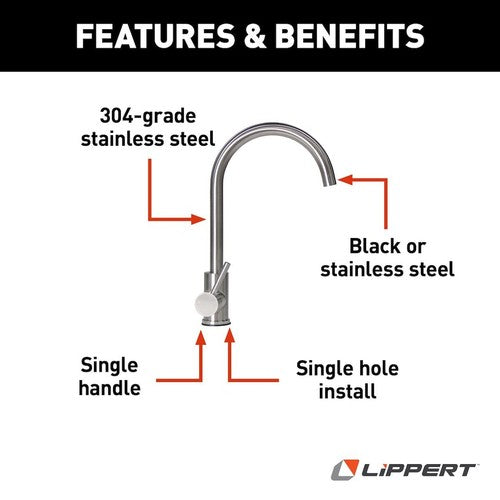 Lippert Components 719324 Flow Max  FAUCETS & COMPONENTS RV