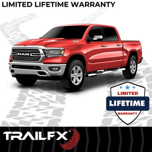 TrailFX A8244S TFX 6" Oval Straight Side Bars NERF BAR OVAL 6"