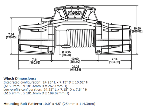 Warn 92820 ZEON  12 Platinum WINCHES