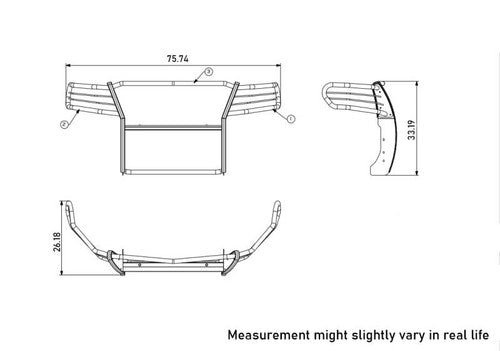 Black Horse Offroad 17GC15MA  GRILL GUARD