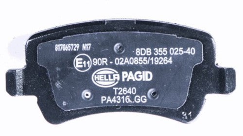 Hella Rear Low Metallic Brake Pads Fits 2010-2017 Volvo XC60 Brakes 2 Piece
