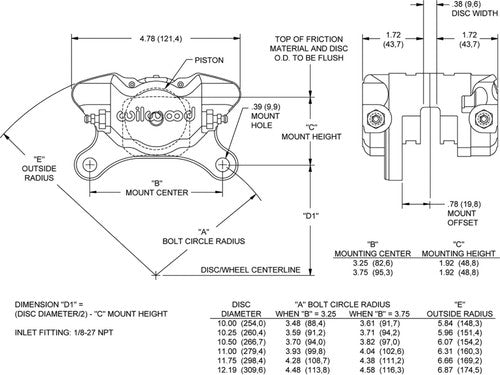 Wilwood Brakes 120-10188 DynaPro BRAKE CALIPER