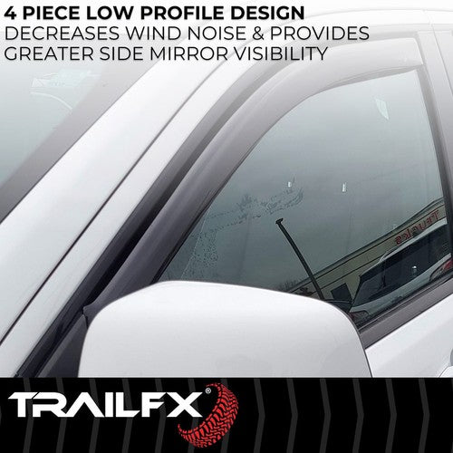 TrailFX 4995IC TFX 4-PC Window Vents RAINGUARDS