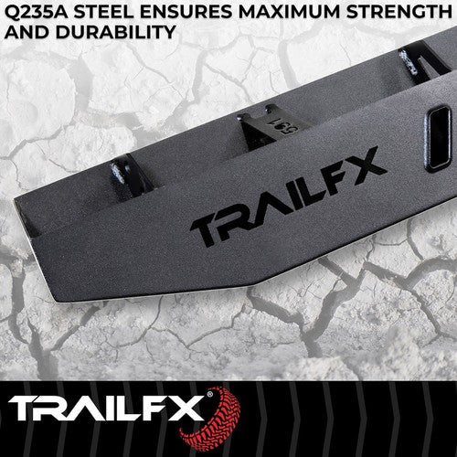 TrailFX ORB011 Running Board Tube Bolt On With Two Step Area Per Bar Set of 2