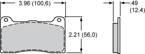 Wilwood Brakes 150-9136K Smartpad BP-10 BRAKE PADS