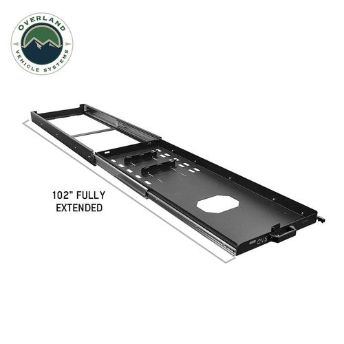 Overland Vehicle Systems 21010504 Refrigerator Slide Tray 102in Lx 20in W Black