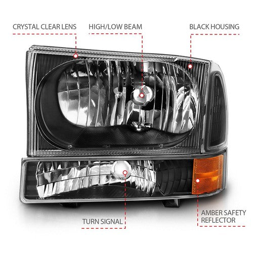 ANZO USA 111457  HEADLIGHT ASSEMBLY