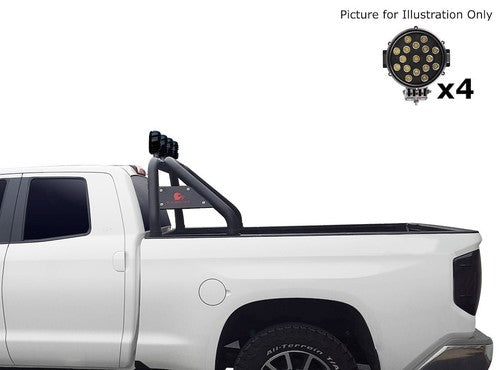 Black Horse Offroad RB001BK-PLB  Truck Bed Bar