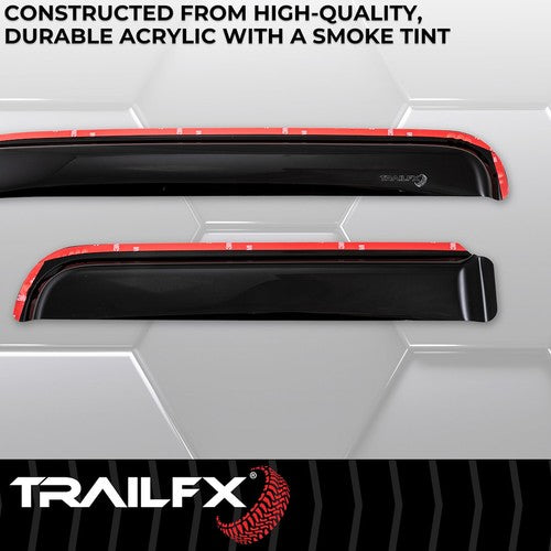 TrailFX 4811IC TFX 4-PC Window Vents RAINGUARDS