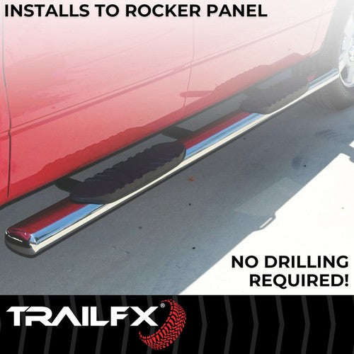 TrailFX A1511S TFX 4" Oval Tube Side Steps NERF BAR OVAL 4"
