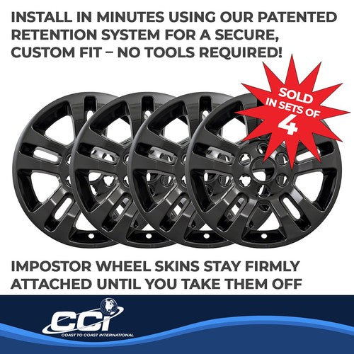 Coast To Coast IWCIMP377BLKN IMPOSTOR  WHEEL COVER