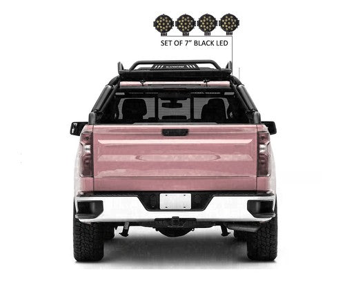 Black Horse Offroad WRB-001BK-PLB  Truck Bed Bar