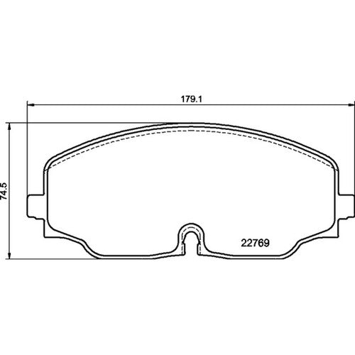 Brembo Front Low Metallic Brake Pads Fits 2018-2024 Volkswagen Atlas 4 Pc P85176