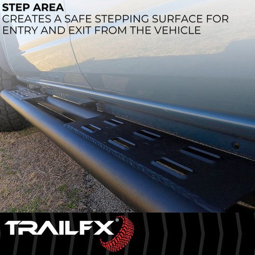 TrailFX BR012T TrailFX Rocker Guard Steps ROCKER PANEL PROTECTOR