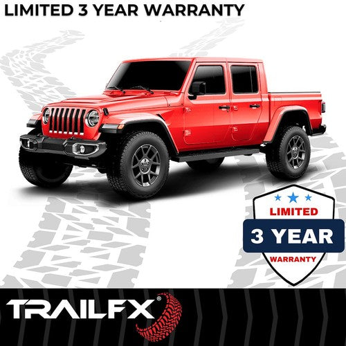 TrailFX A4022B TFX 4" Trapezoid Side Steps NERF BAR OVAL 4"