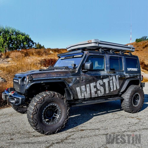 Westin Automotive 28-51315 Aluminum Oval Black Textured Powder Coated Nerf Bar