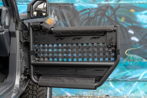 Body Armor FB-6154 Door Lower Half Black Internal Latch Set Of 2