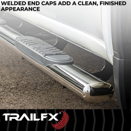 TrailFX A7099S TFX 5" Oval Straight Side Bars NERF BAR OVAL 5"