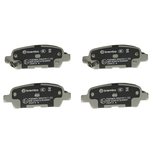 Brembo Rear Ceramic Brake Pads Fits 2008-2017 Nissan Rogue 4 Pc Brakes P56046N
