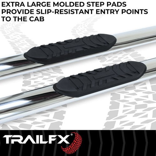 TrailFX A1556S TFX 4" Oval Tube Side Steps NERF BAR OVAL 4"
