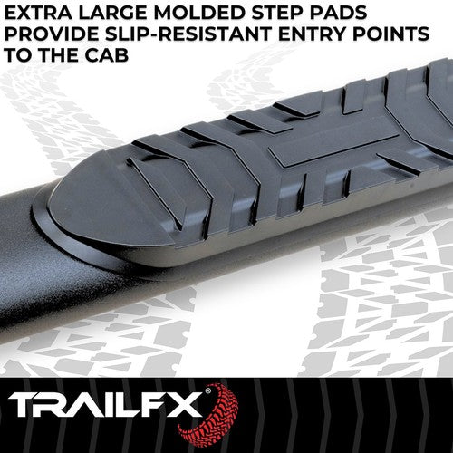 TrailFX A1005B TFX 4" Oval Tube Side Steps NERF BAR OVAL 4"