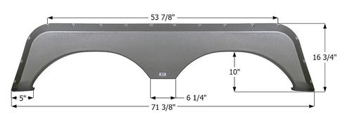 Icon 01625 Tandem Axle FENDER SKIRTS RV