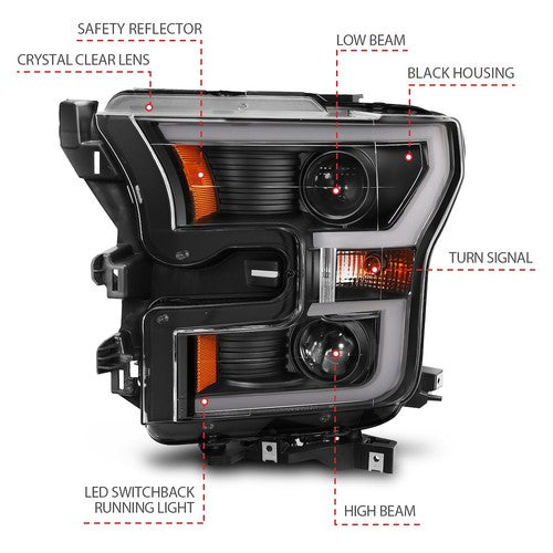 ANZO USA 111357  HEADLIGHT ASSEMBLY
