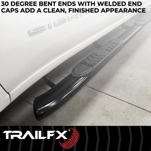 TrailFX A7064B TFX 5" Oval Bent Side Bars NERF BAR OVAL 5"