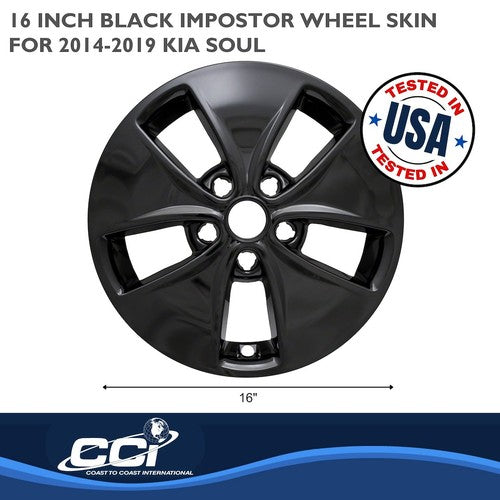 Coast To Coast IWCIMP400BLK IMPOSTOR  WHEEL COVER
