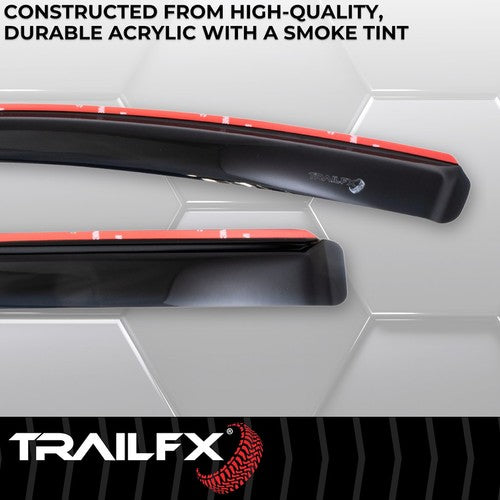 TrailFX 4812IC TFX 4-PC Window Vents RAINGUARDS