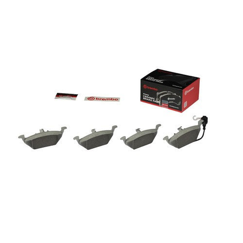 Brembo Front Ceramic Brake Pads Fits 2000?2005 Volkswagen Jetta 4 Piece P85072N