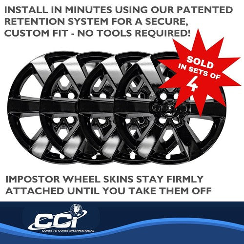 Coast To Coast IWCIMP380BLK IMPOSTOR  WHEEL COVER