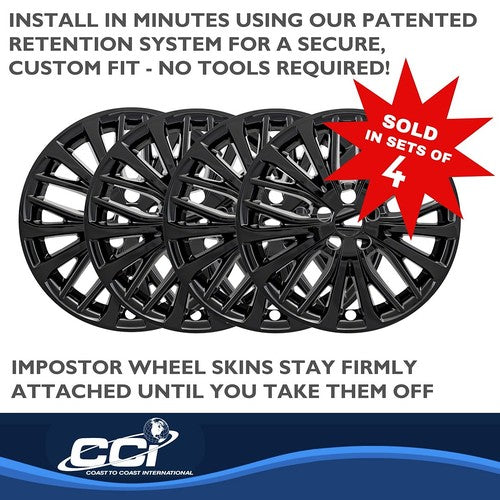Coast To Coast IWCIMP428BLK IMPOSTOR  WHEEL COVER