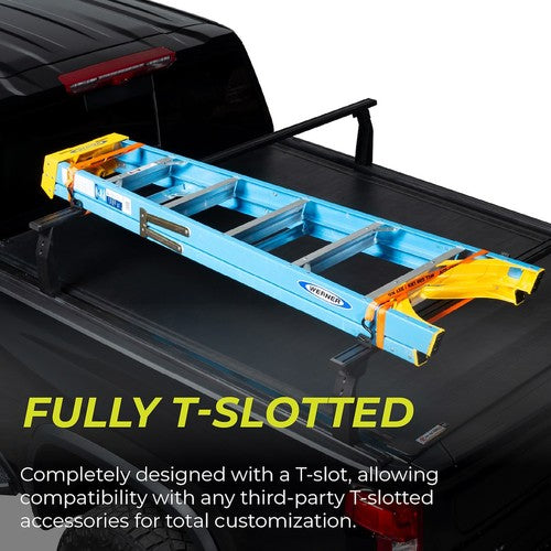 Putco 192245-2 Bed Cargo Rack Cross Bar 45 Inch Length Black Aluminum Set Of 2