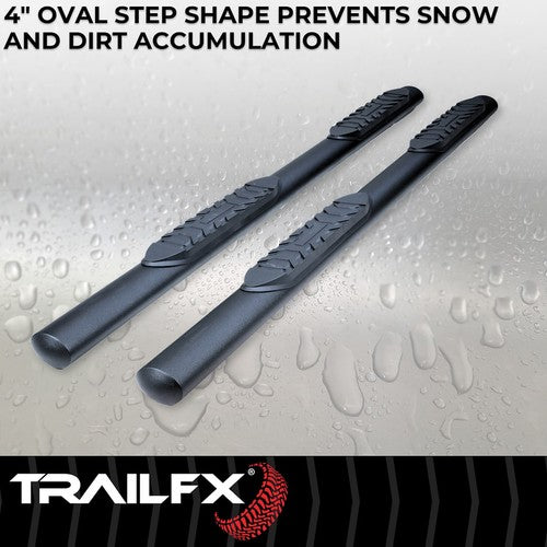 TrailFX A1545T TFX 4" Oval Tube Side Steps NERF BAR OVAL 4"