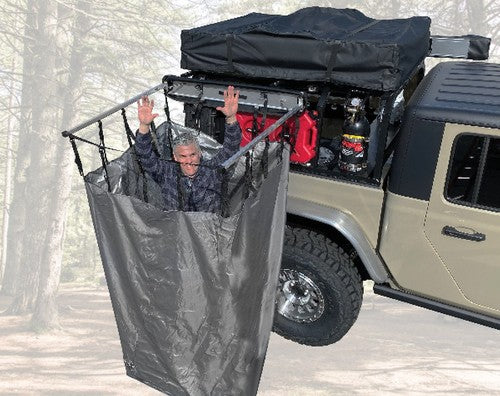 Overland Vehicle Systems 18199909 Camp Privacy Curtain 42in L x 42in W x 76in H