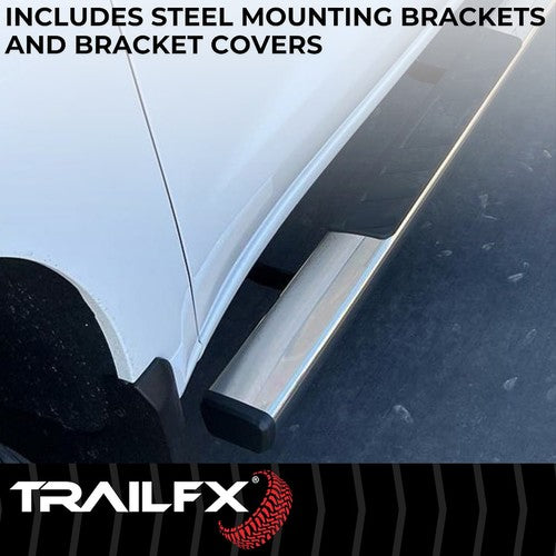 TrailFX A4020S TFX 4" Trapezoid Side Steps NERF BAR OVAL 4"