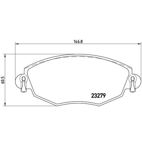 Brembo Front Low Metallic Brake Pads Fits 2002-2008 Jaguar X-Type 4 Pc P24060