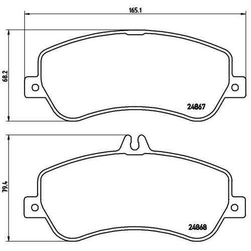 Brembo Front Low Metallic Brake Pads Fits 2010-2015 Mercedes-Benz GLK350 P50086