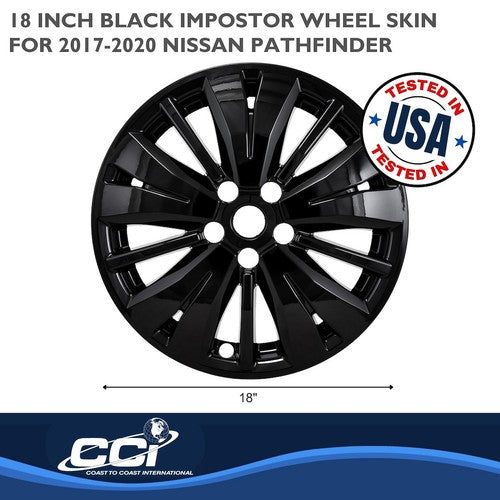 Coast To Coast IWCIMP488BLK IMPOSTOR  WHEEL COVER