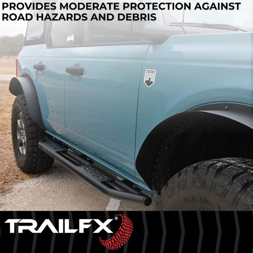 TrailFX BR011T TrailFX Rocker Guard Steps ROCKER PANEL PROTECTOR